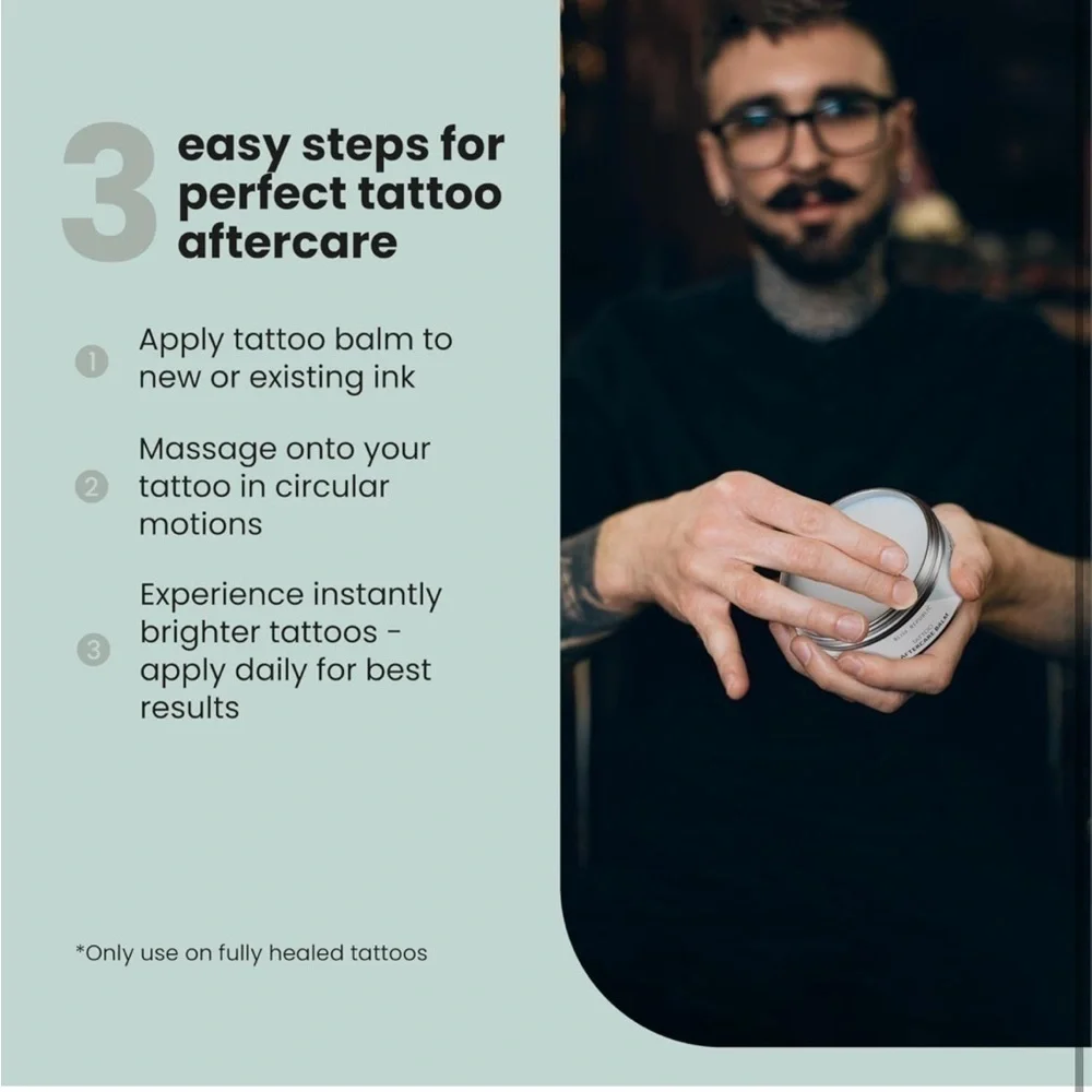 Brand New Tattoo Aftercare Balm Shea Butter Restore Body Artwork Jojoba Seed Oil